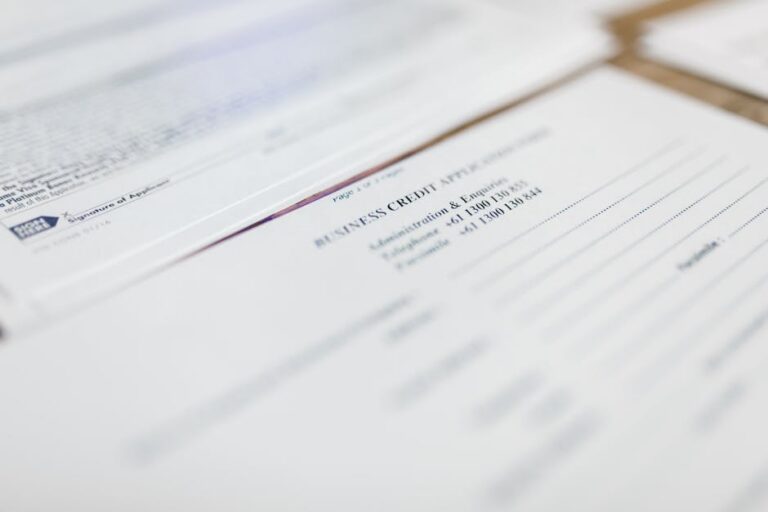 Contractor license application form