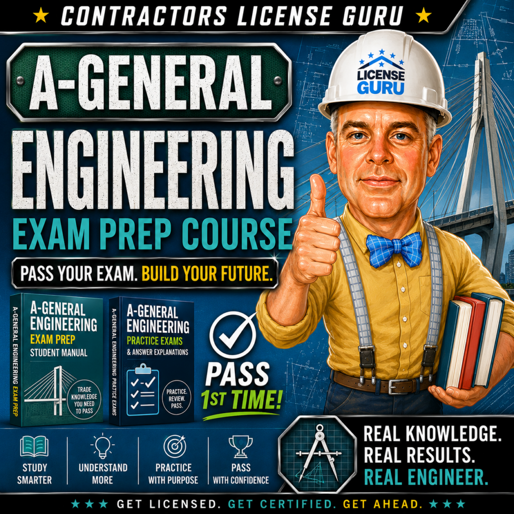 A-General Engineering CSLB Exam Prep Course