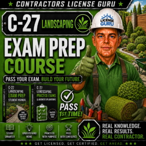 C27 Landscaping Contractors License