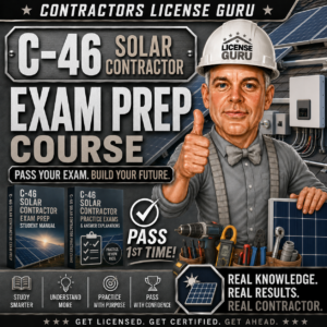 C-46 Solar Exam Prep CSLB Course