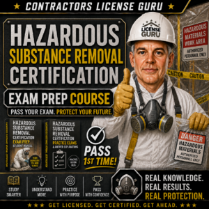 California Hazardous Substance Removal Certification Exam Prep Course