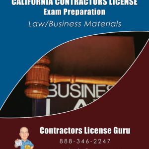 Kit de estudio para el examen leyy negocios de contratistas residencial de derecho