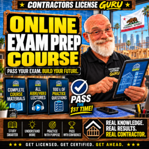 CSLB Online Contractors Exam Prep Course
