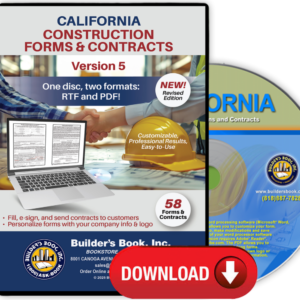 California Construction Forms and Contracts V5 DOWNLOAD (Includes Manual with clear explanations and filled-in examples)