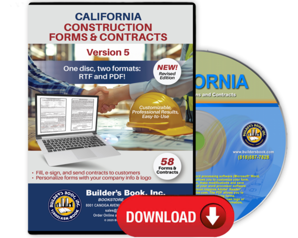 California Construction Forms and Contracts V5 DOWNLOAD (Includes ...