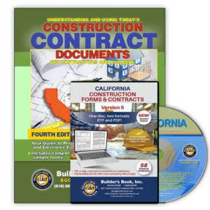 California Construction Forms and Contracts on CD-ROM V5 (Includes Manual with clear explanations and filled-in examples)