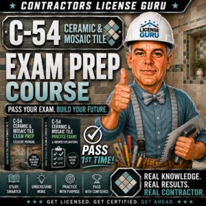 C-54 CSLB Tile Exam Prep Course