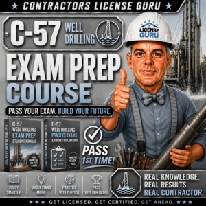 C-57 Well Drilling CSLB Exam Prep Course