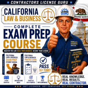 CSLB Law & Business Exam Prep Course for California.
