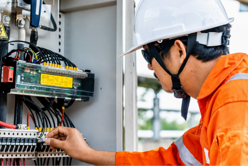Contractor fixing wires